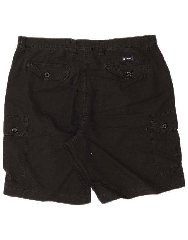 CHAPS Herren Cargo Shorts W38 XL Schwarz Leinen