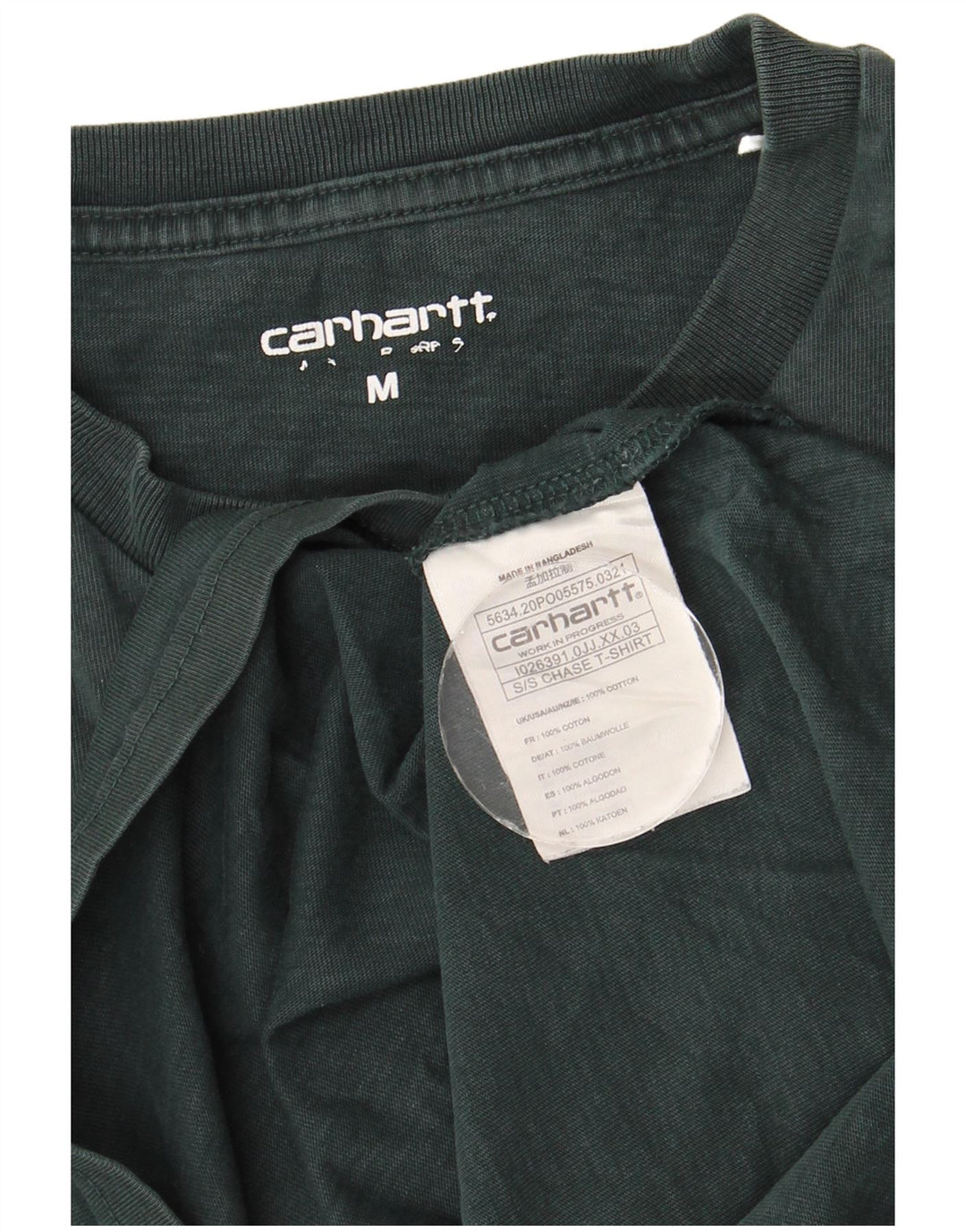 CARHARTT Herren T-Shirt Top mittelgrüne Baumwolle