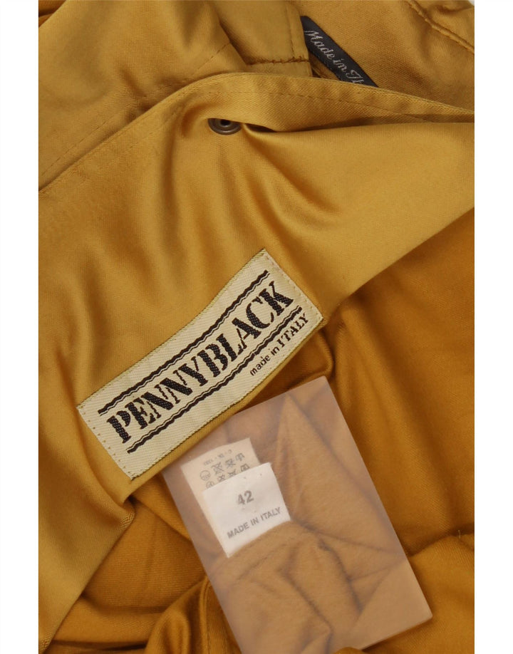 Penny Black Damen Übergroßer Trenchcoat IT 42 Mittelgelbe Baumwolle
