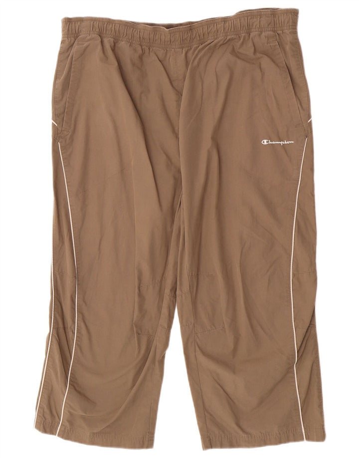 Champion Damen Capri-Trainingshose 2XL, braune Baumwolle