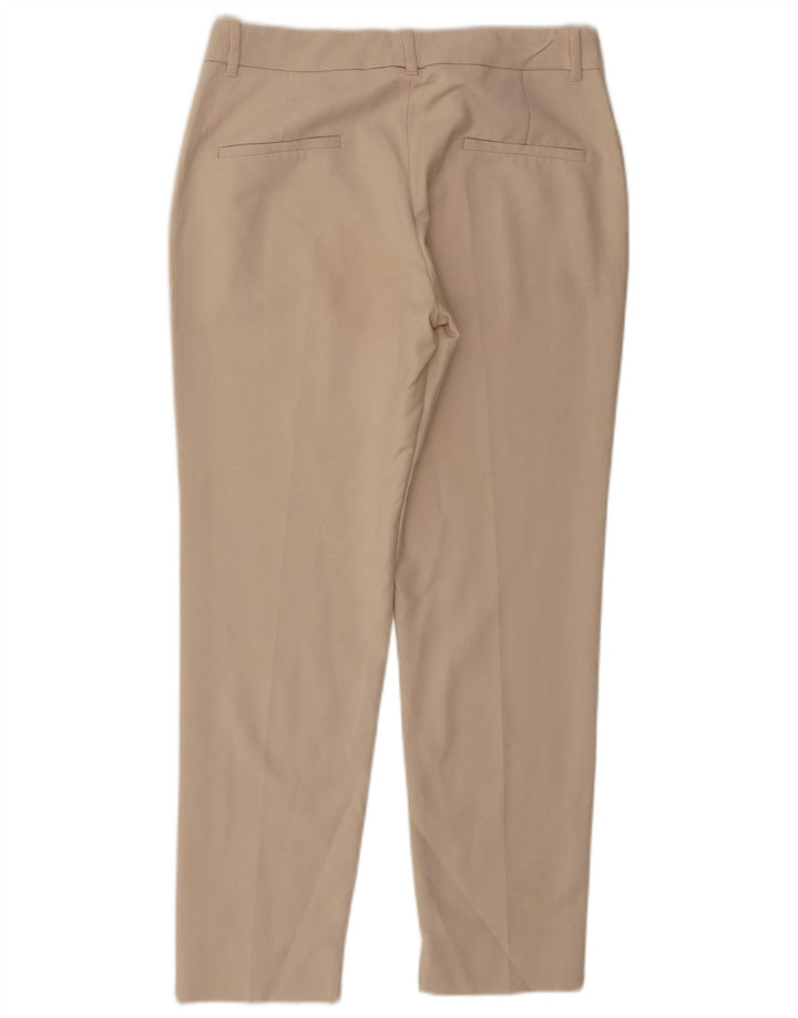 Zara Damen Tapered Chino Hose Medium W28 L27 Beige