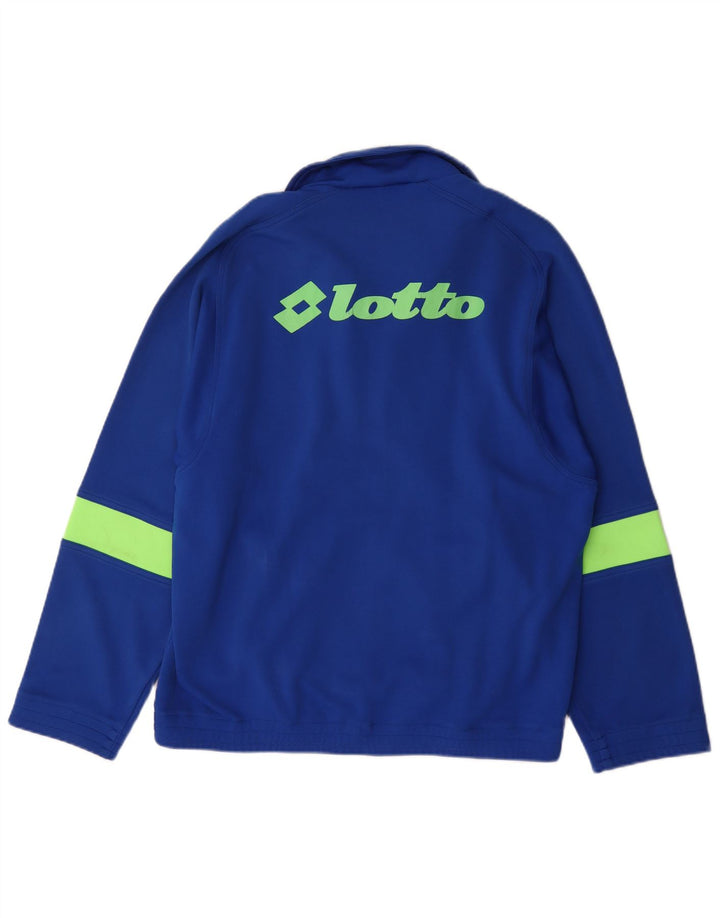 Lotto Herren-Trainingsanzugoberteil mit Grafik, Größe L, Blau, Farbblock