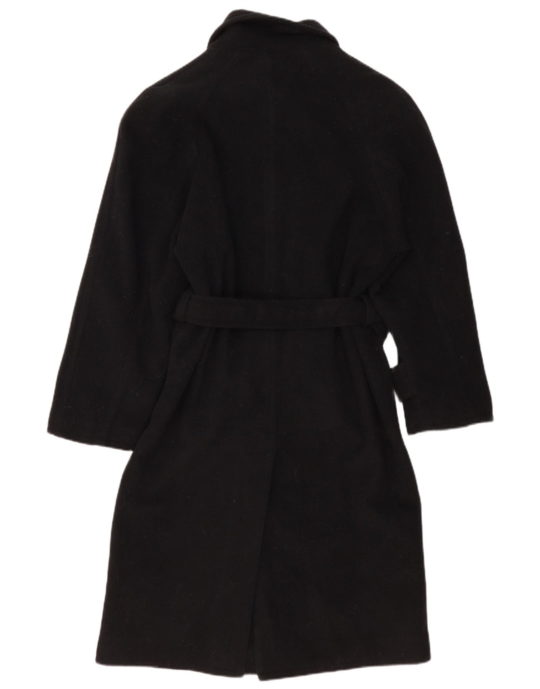 POP 84 Herrenmantel UK 36 Small Schwarze Wolle