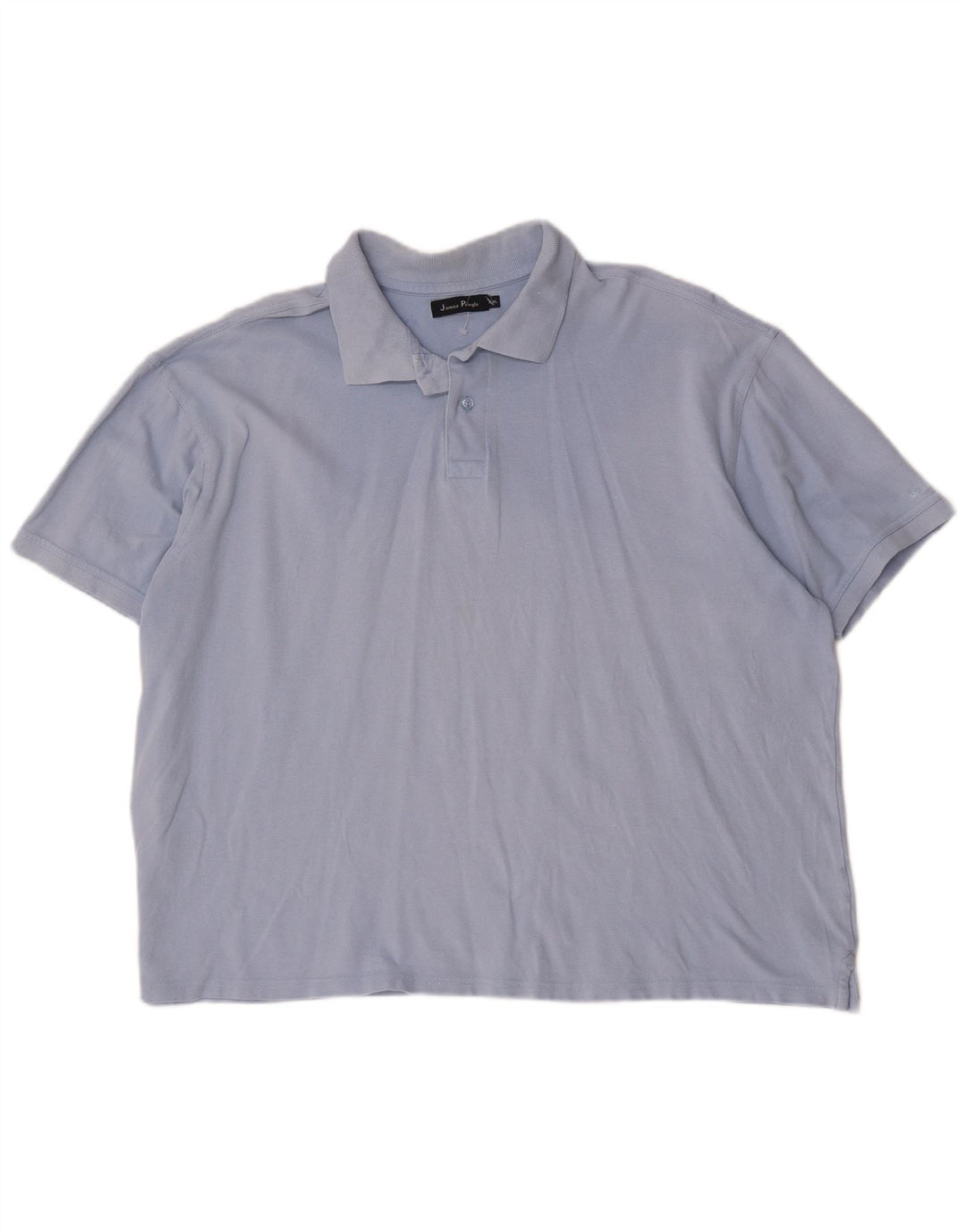 James Pringle Herren Poloshirt 2XL Blaue Baumwolle