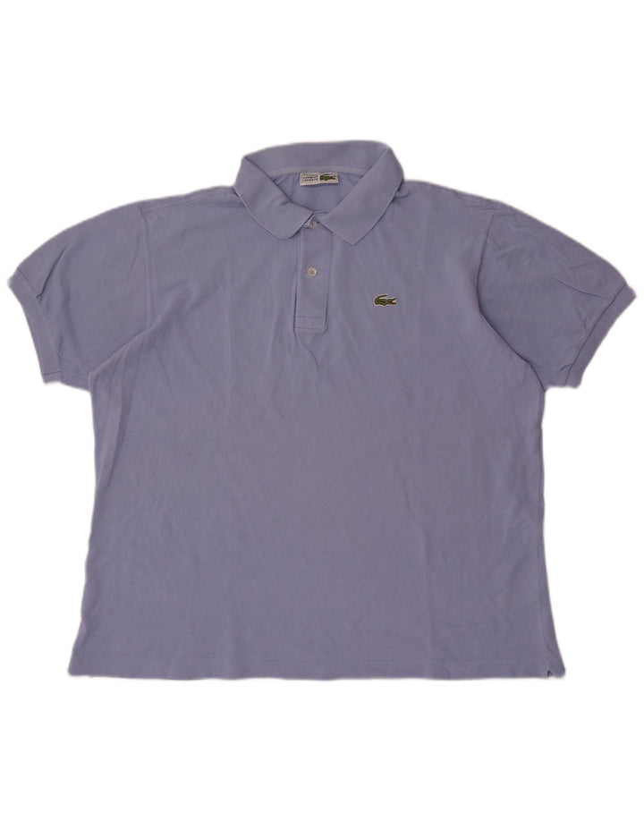 Lacoste Herren-Poloshirt, Größe 6 XL, blaue Baumwolle