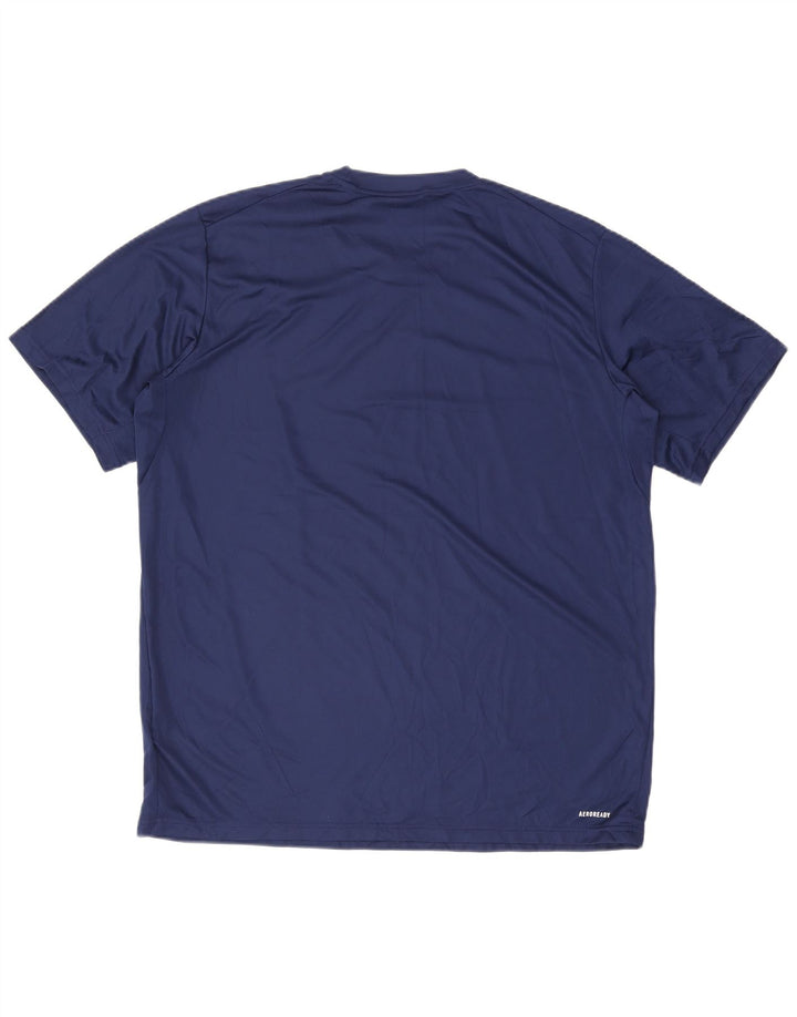 Adidas Herren Aeroready T-Shirt Top XL Marineblau Polyester