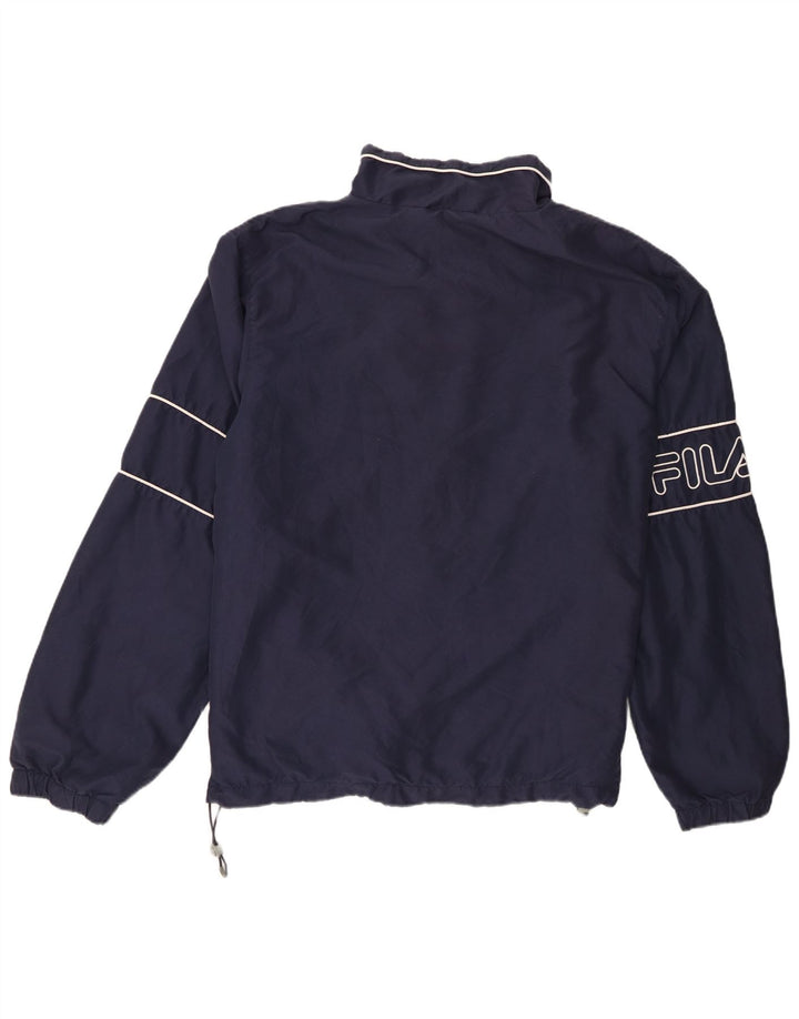 Fila Herren-Regenjacke mit Grafik, UK 42, XL, Marineblau, gestreift, Polyester