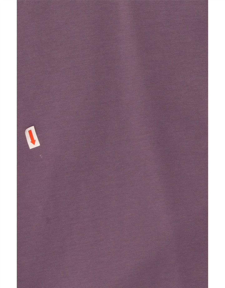 ADIDAS Damen Übergroßer Kapuzenpullover UK 8/10 Small Lila Baumwolle