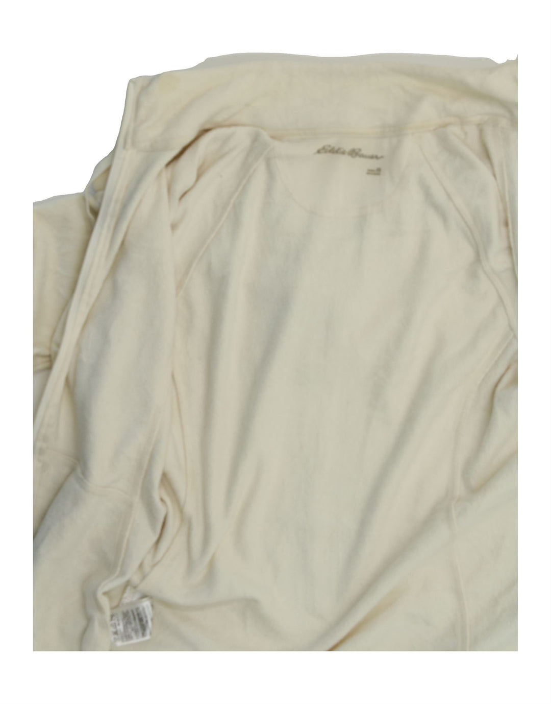 EDDIE BAUER Womens Hooded Tracksuit Top Jacket UK 6 XS Off White Polyester Vintage Eddie Bauer and Second-Hand Eddie Bauer from Messina Hembry 