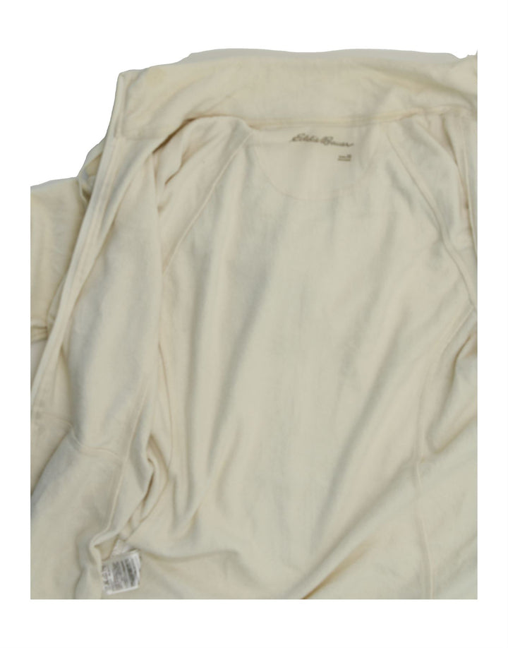 EDDIE BAUER Womens Hooded Tracksuit Top Jacket UK 6 XS Off White Polyester Vintage Eddie Bauer and Second-Hand Eddie Bauer from Messina Hembry 