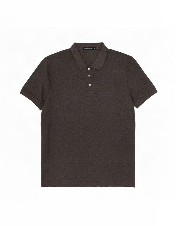 French Connection Herren-Poloshirt 2XL aus grauer Baumwolle