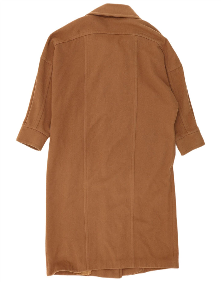 Vintage Damen Übergroßer Mantel UK 14 Große braune Wolle