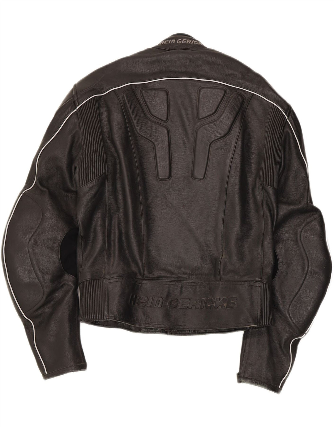 Hein Gericke Damen Leder Bikerjacke EU 52 Großes schwarzes Leder