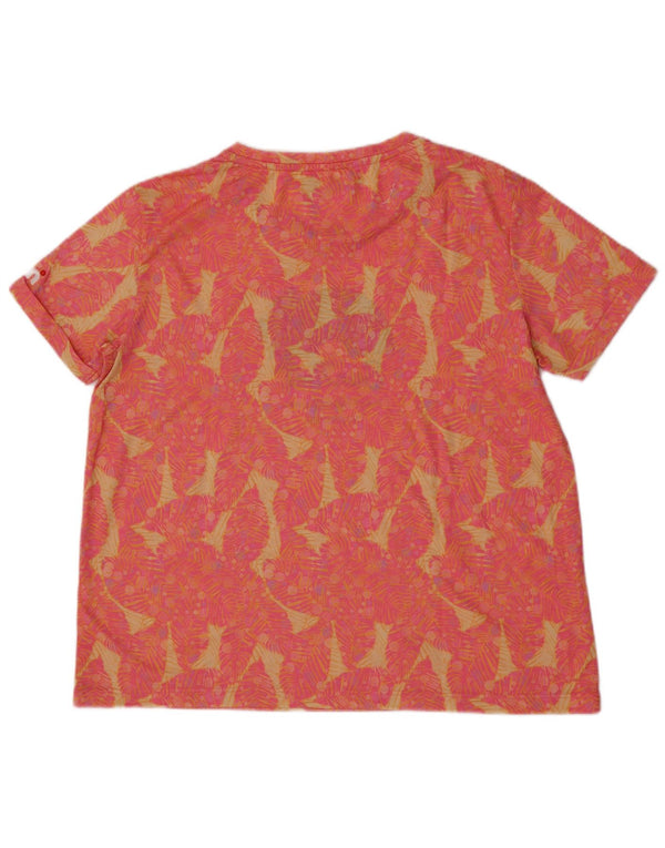 Mistral Grafik-T-Shirt-Oberteil für Damen, UK 14, Mittelrosa mit Blumenmuster