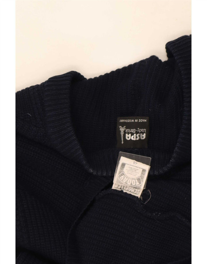 Schoeller Damen Strickjacke Pullover IT 48 XL Marineblau Polyacryl
