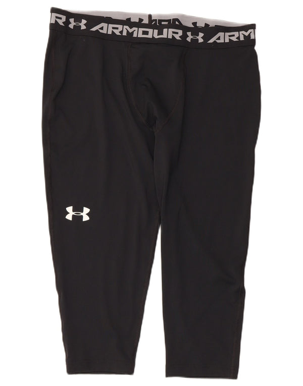 Under Armour Herren Graphic Capri Leggings 2XL Schwarz Polyester