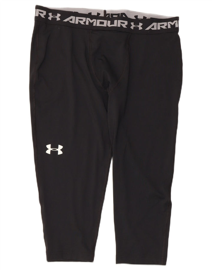 Under Armour Herren Graphic Capri Leggings 2XL Schwarz Polyester