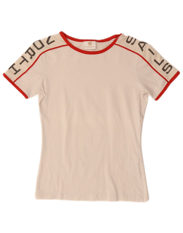 North Sails Damen Grafik-T-Shirt-Oberteil UK 6 XS Weiß
