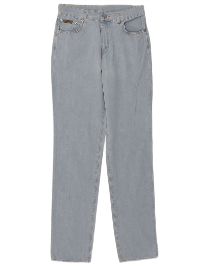 Calvin Klein Damen Straight Jeans W30 L32 Blaue Baumwolle