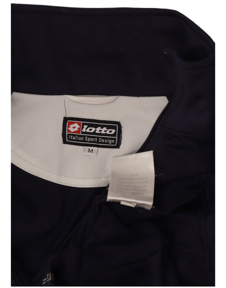Lotto Herren-Trainingsanzugoberteil mit Grafik, mittleres Marineblau, Farbblock
