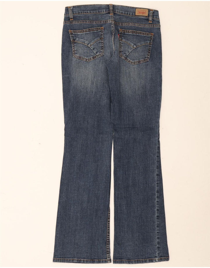 Levi's Damen Flared Jeans US 7 Medium W30 L31 Blaue Baumwolle