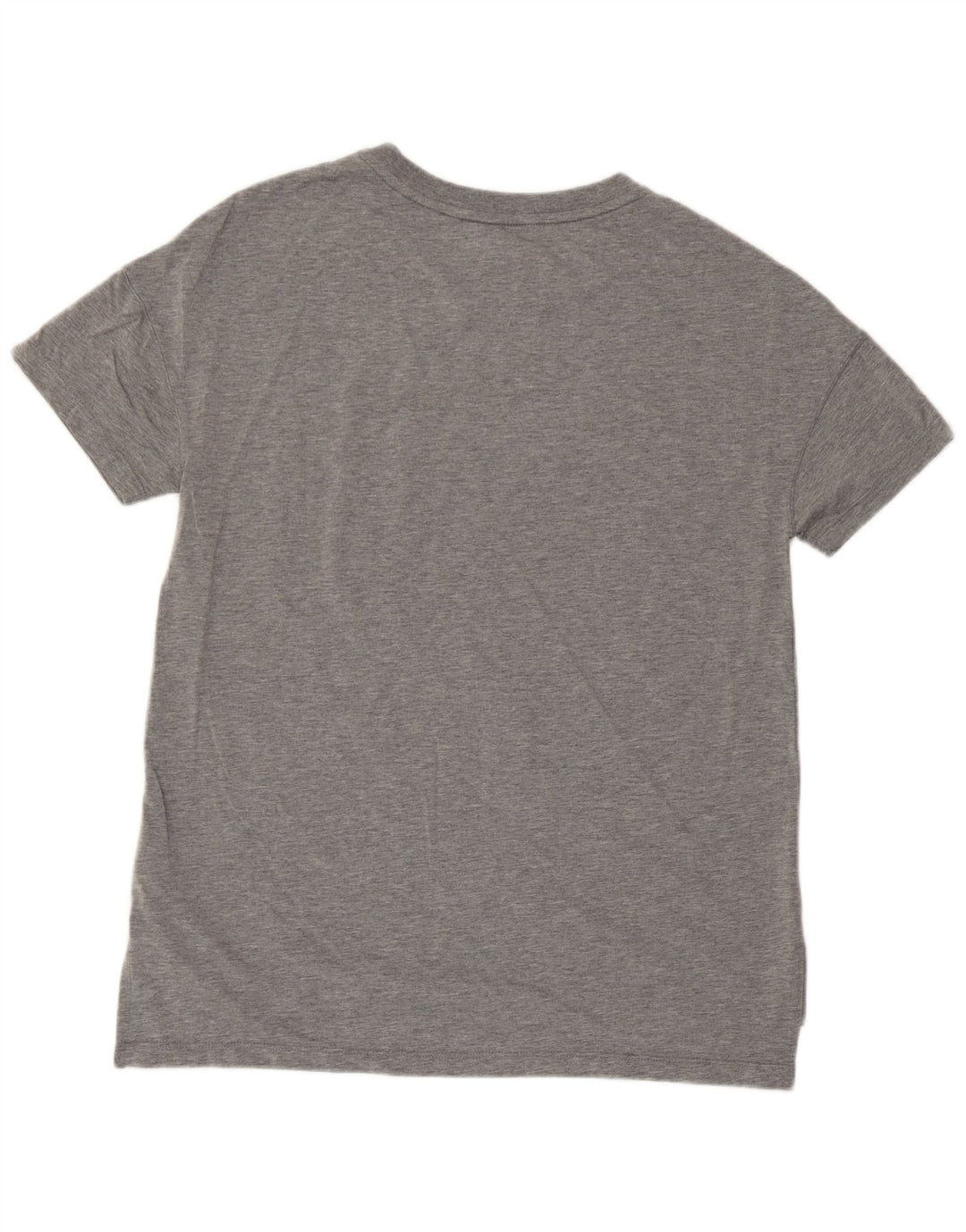 Nike Damen T-Shirt Top UK 14 Mittelgrau geflecktes Modal