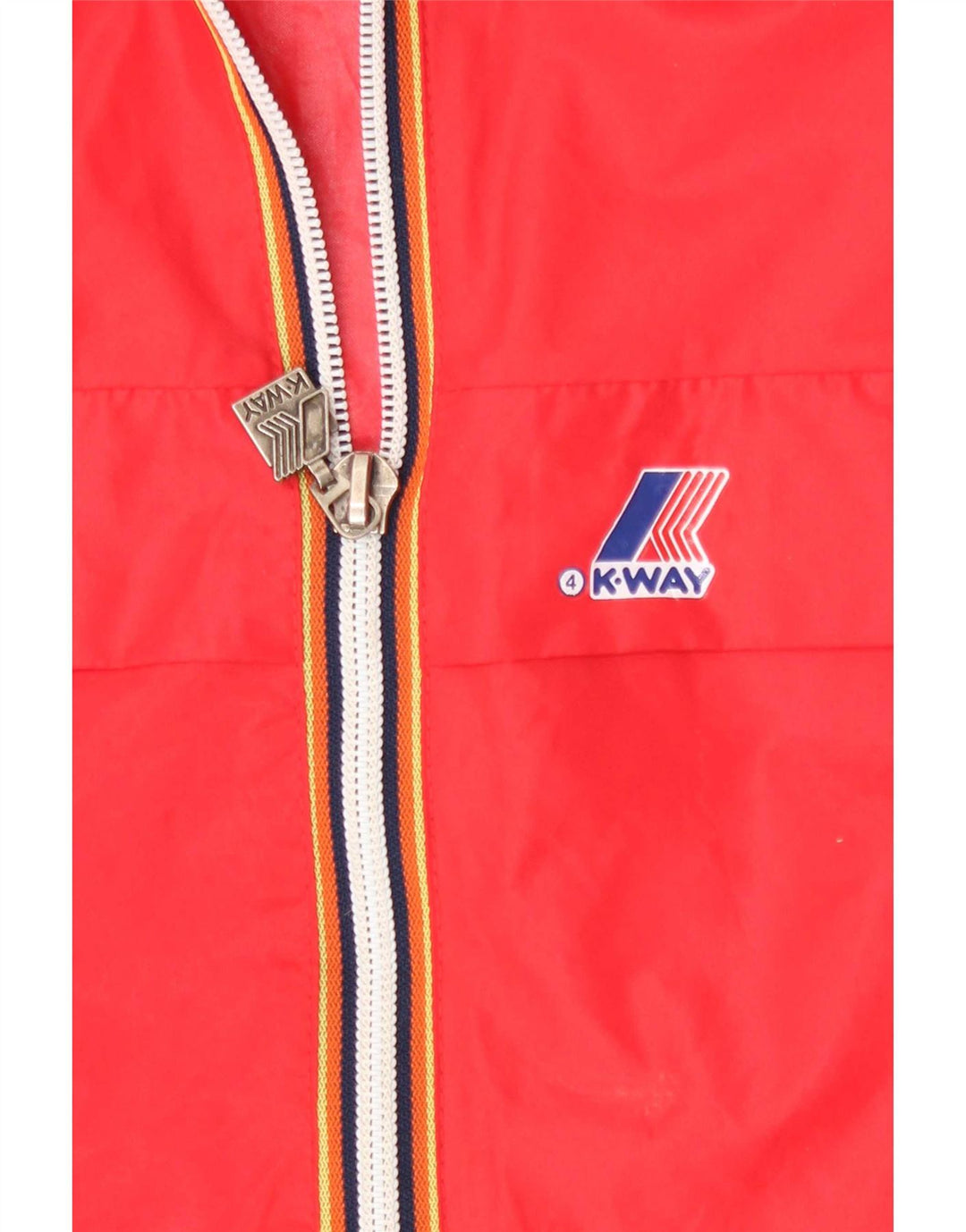 K-Way Damen-Regenjacke mit Kapuze, UK 14, mittelrot