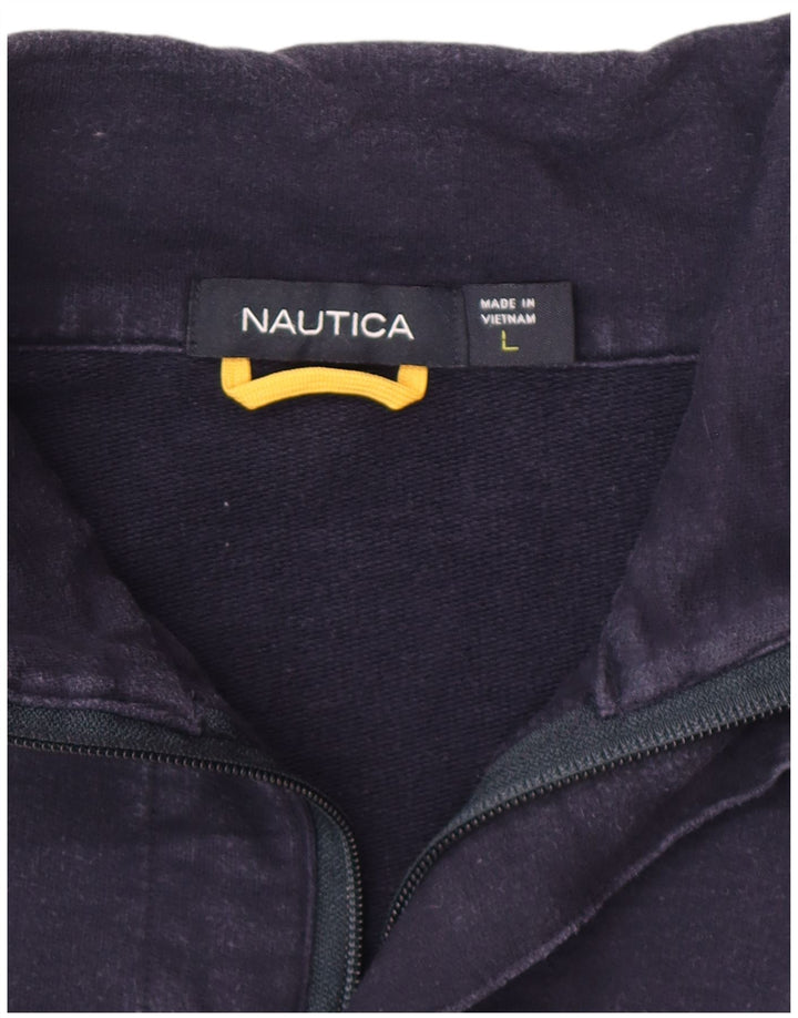 Nautica Herren-Sweatshirt mit Grafik, groß, Weiß, Farbblock