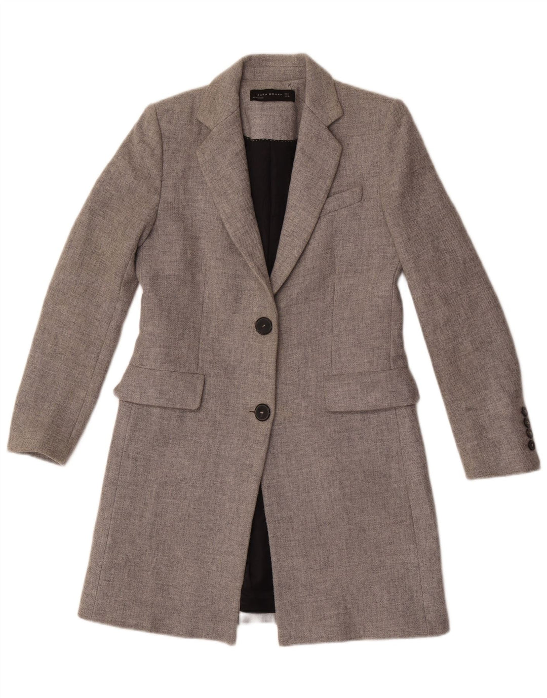 Zara Damen Mantel UK 10 Small Grau