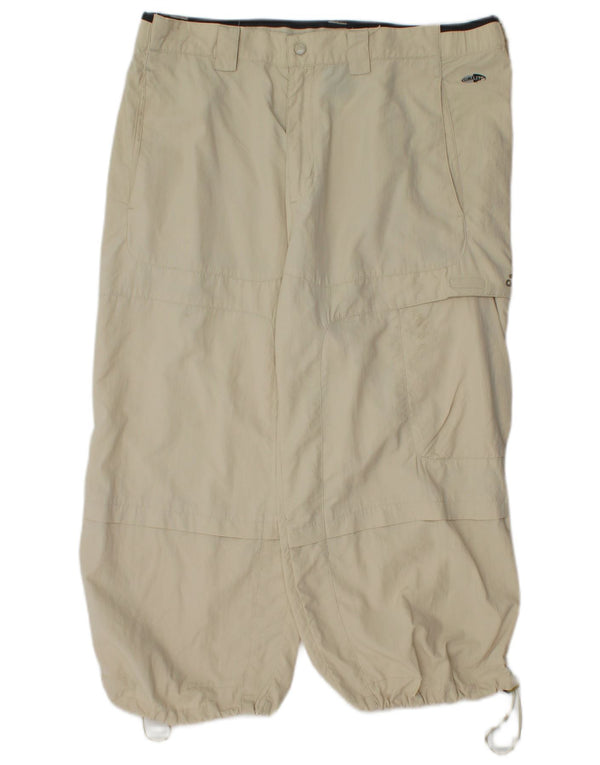 Adidas Herren Climalite Capri Cargohose W36 L21 Beige Polyamid