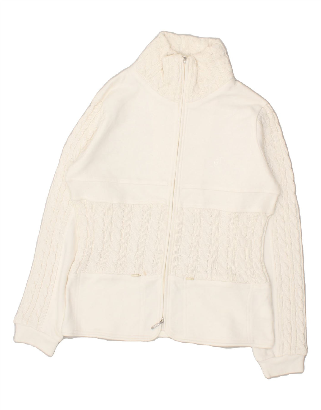 AUSTRALIAN Womens Cardigan Sweater IT 44 Medium Off White Cotton | Vintage AUSTRALIAN | Thrift | Second-Hand AUSTRALIAN | Used Clothing | Messina Hembry 