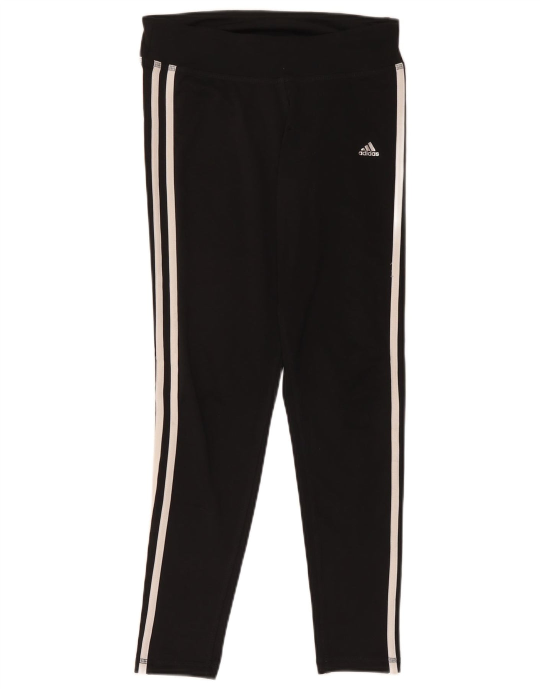 Adidas Damen Leggings UK 8/10 Small Schwarz Polyester