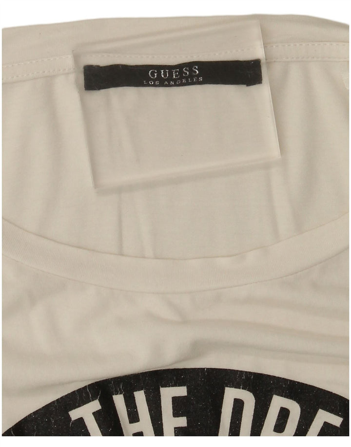 Guess Damen-T-Shirt mit Grafik, UK 20, 2XL, Weiß