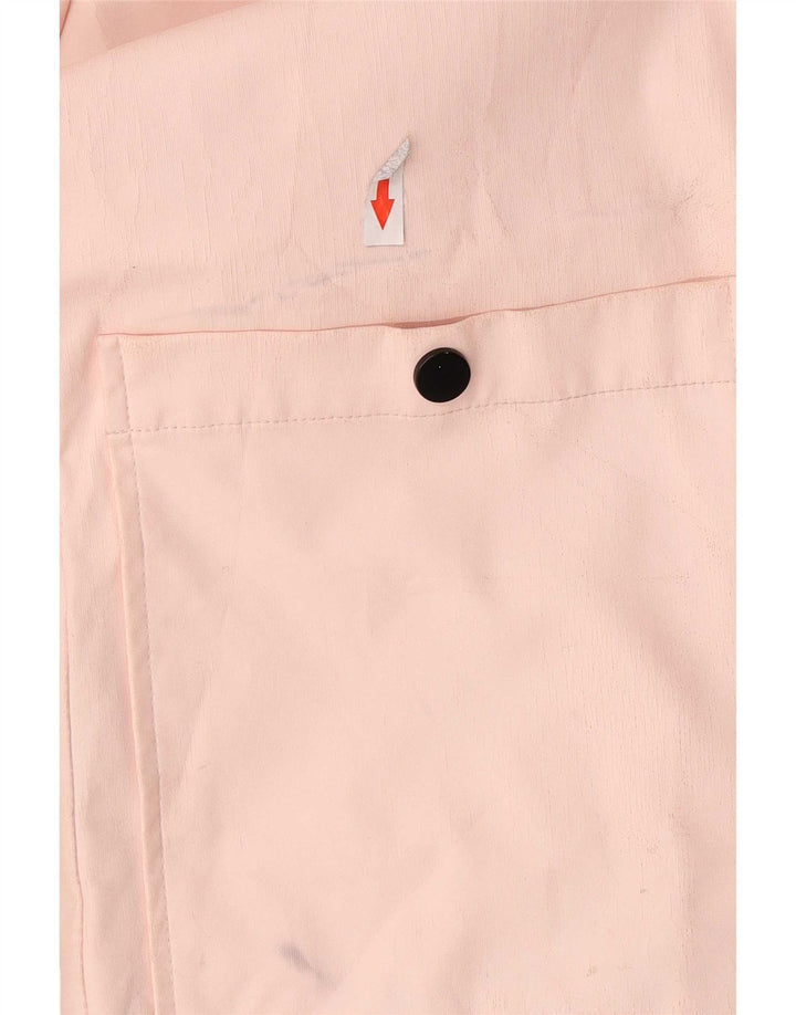 Topshop Damen-Regenjacke mit Kapuze, reguläre Passform, UK 8, Größe S, Rosa, Polyester