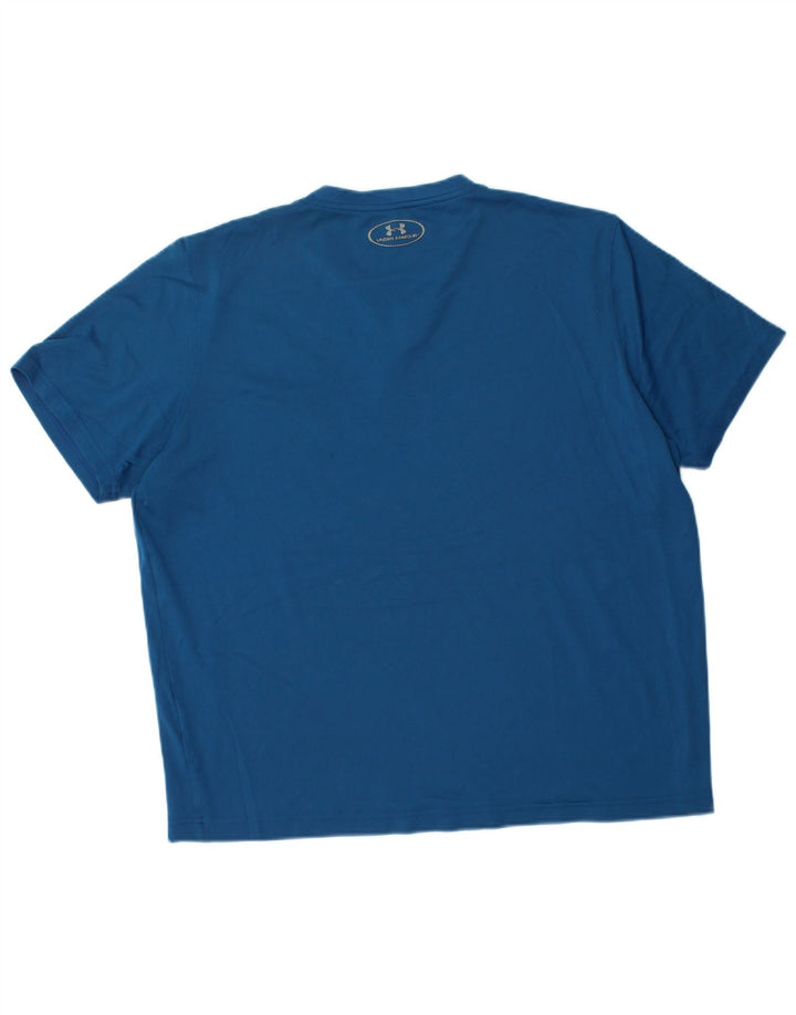 Under Armour Herren Heat Gear T-Shirt Top Mittelblau