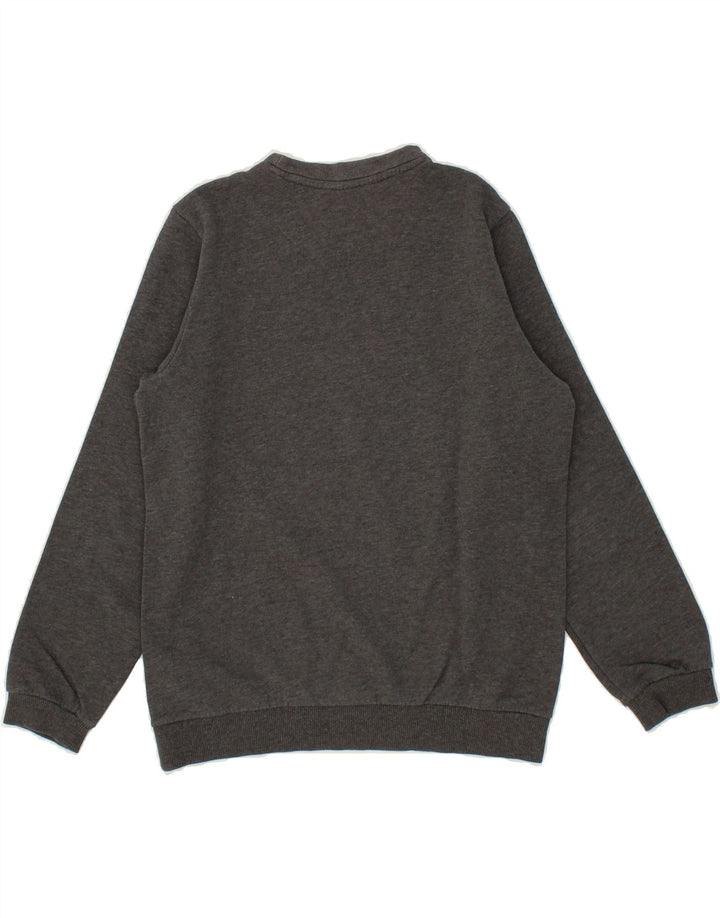 ADIDAS Boys Graphic Sweatshirt Jumper 11-12 Years Medium Grey Cotton Vintage Adidas and Second-Hand Adidas from Messina Hembry 