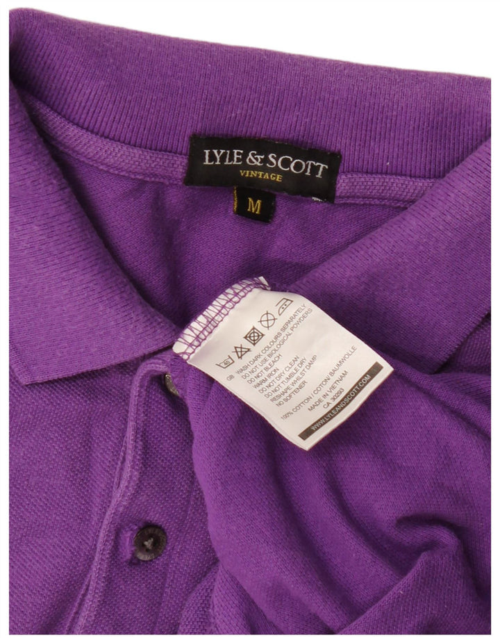 Lyle & Scott Herren-Poloshirt aus mittelvioletter Baumwolle