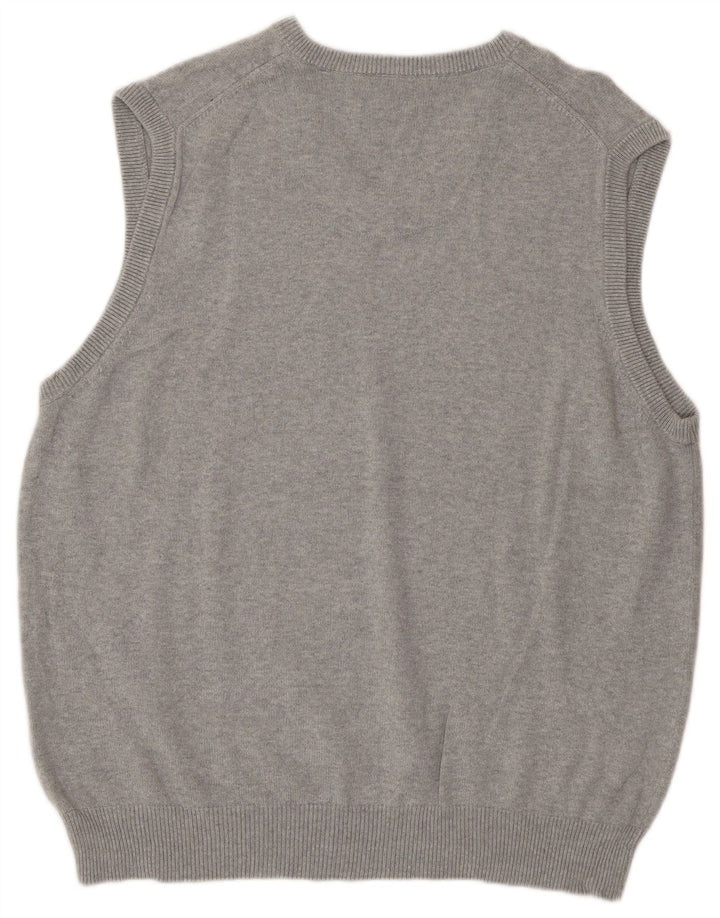 Marks & Spencer Herren-Tanktop „Harbor“ mit V-Ausschnitt, Blau, Größe L, Grau