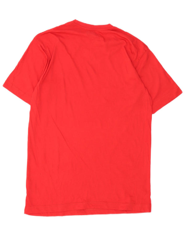 Kappa Jungen T-Shirt mit Grafik, 15–16 Jahre, 2XL, rote Baumwolle