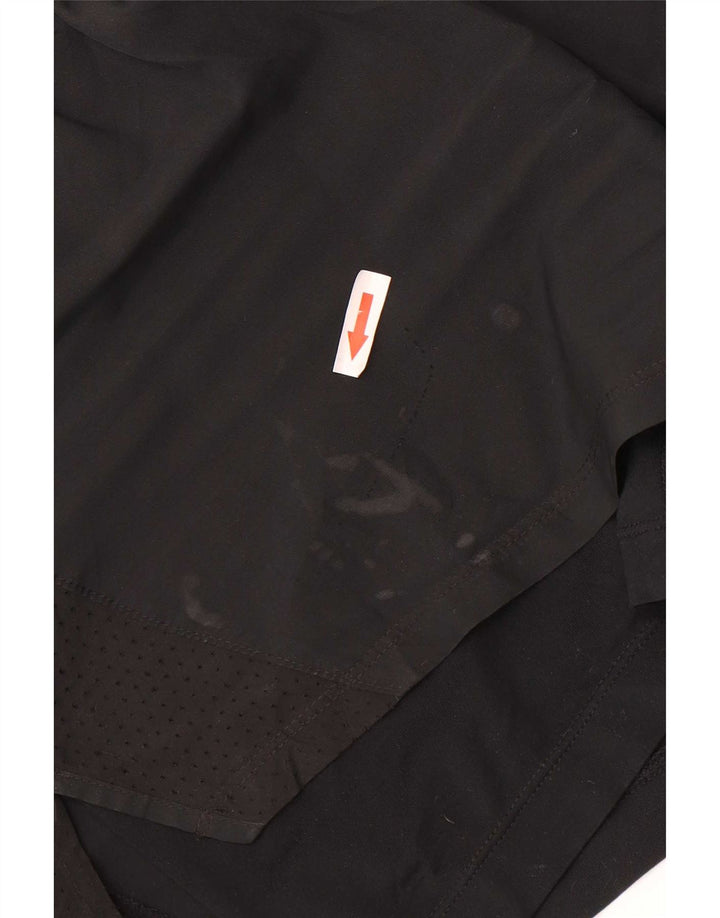 Nike Damen Dri Fit Sport Shorts UK 14 Medium Schwarz Polyester