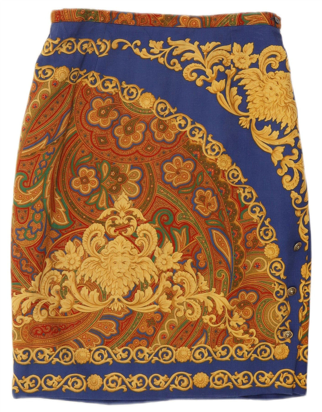 Vera da Pozzo Damen Bleistiftrock IT 44 Medium W28 Mehrfarbig Paisley