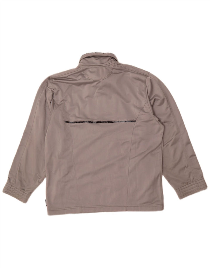 Lotto Damen-Trainingsanzug-Top-Jacke, UK 12, mittelgraues Polyester