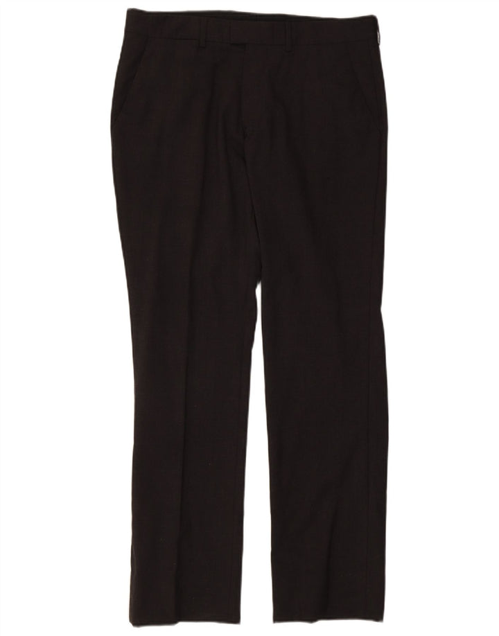 Gerade Anzughose für Herren von Zara, EU 40, mittelgroß, W31, L30, grau, Polyester