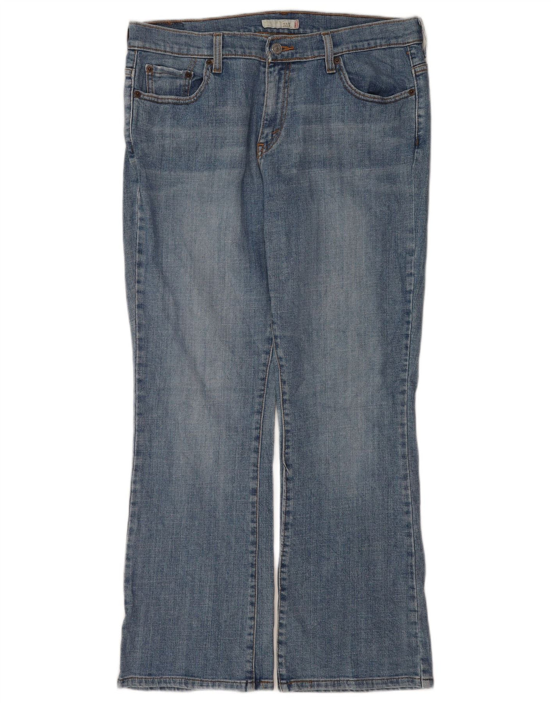 Levi's Damen 515 Bootcut Jeans US 12 Large W32 L30 Blaue Baumwolle