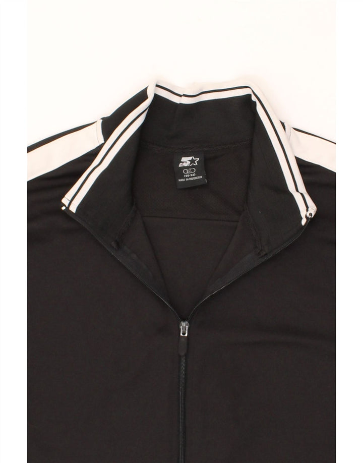 STARTER Mens Tracksuit Top Jacket IT 50/52 2XL Black Colourblock Polyester Vintage Starter and Second-Hand Starter from Messina Hembry 