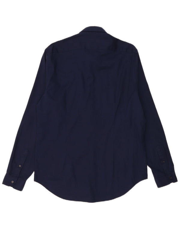 Zara Herren Slim Fit Hemd XL Marineblau