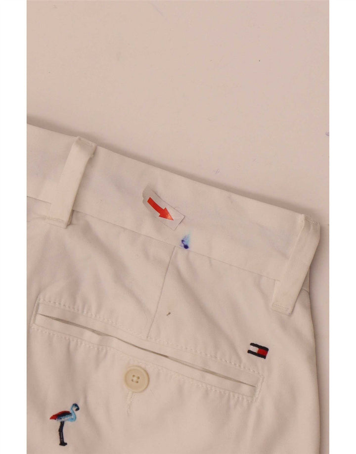 Tommy Hilfiger Herren-Chinoshorts mit Grafik, W31, mittelweiß