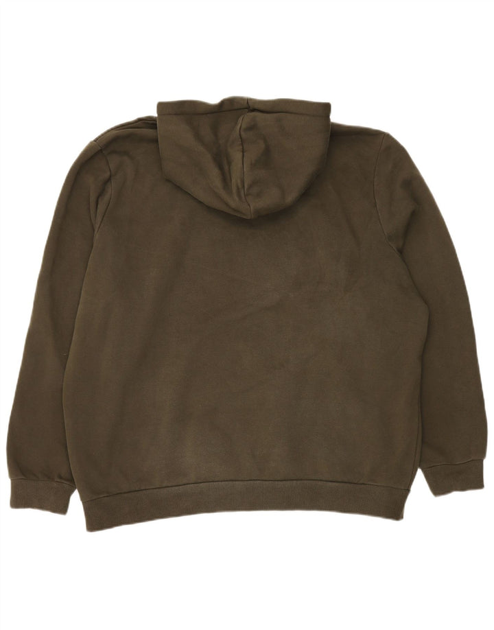 Puma Herren Graphic Hoodie Pullover XL Khaki Baumwolle