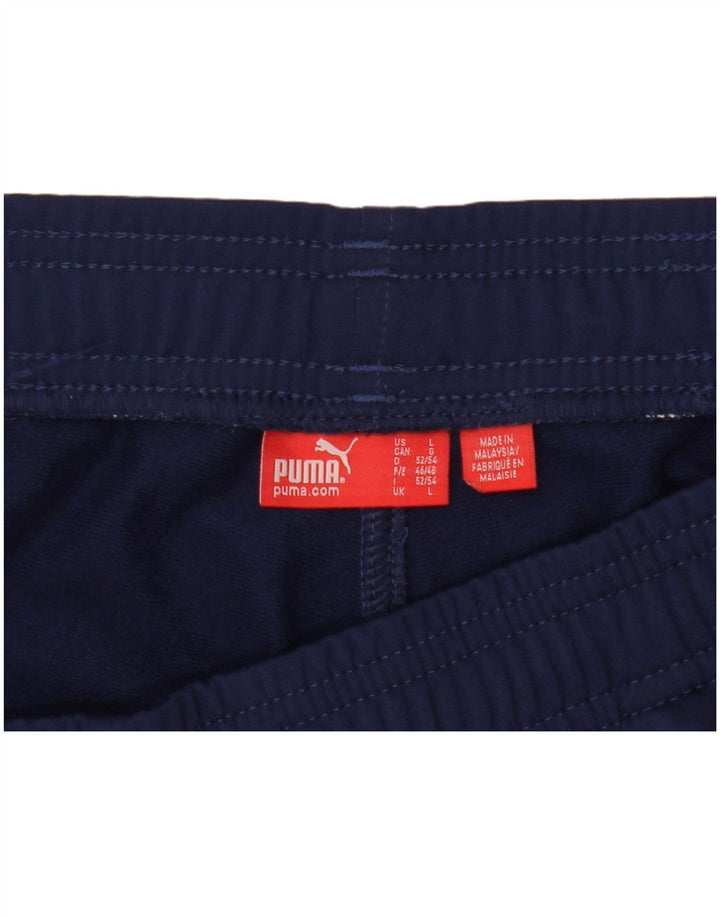 Puma Herren-Trainingshose, groß, Marineblau, Farbblock