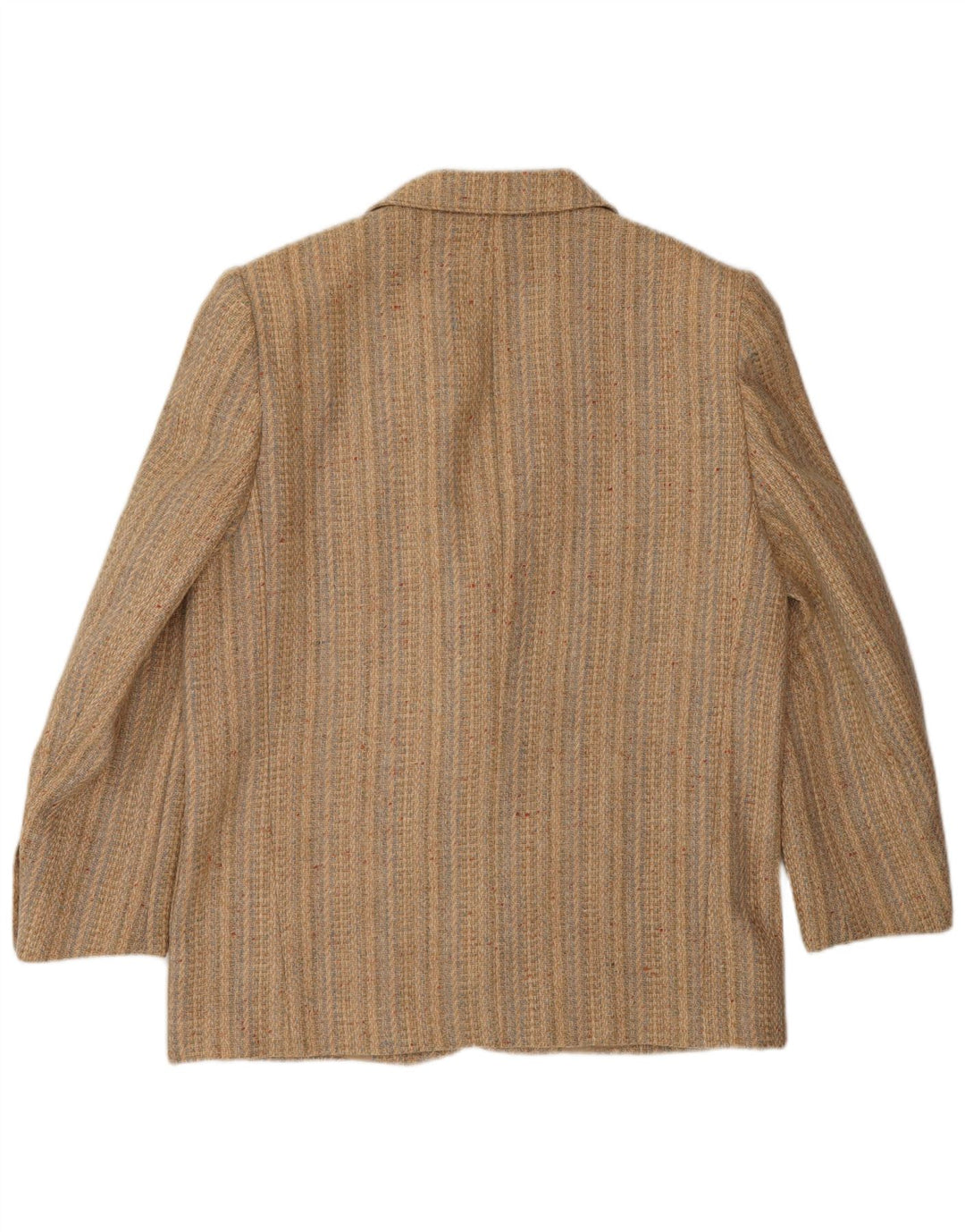 FENDI Damen-Blazer mit 2 Knöpfen, IT 44, mittelbeige, gestreift, klassisch